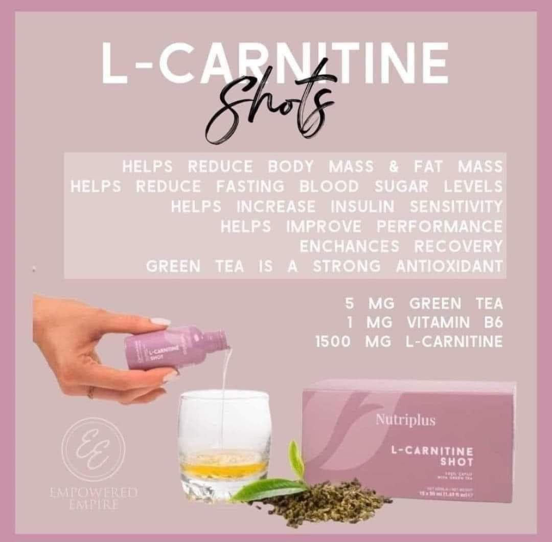 Nutriplus L-Carnitine Shots Beauty Box Boutique Nutriplus L-Carnitine Shots Beauty Box Boutique