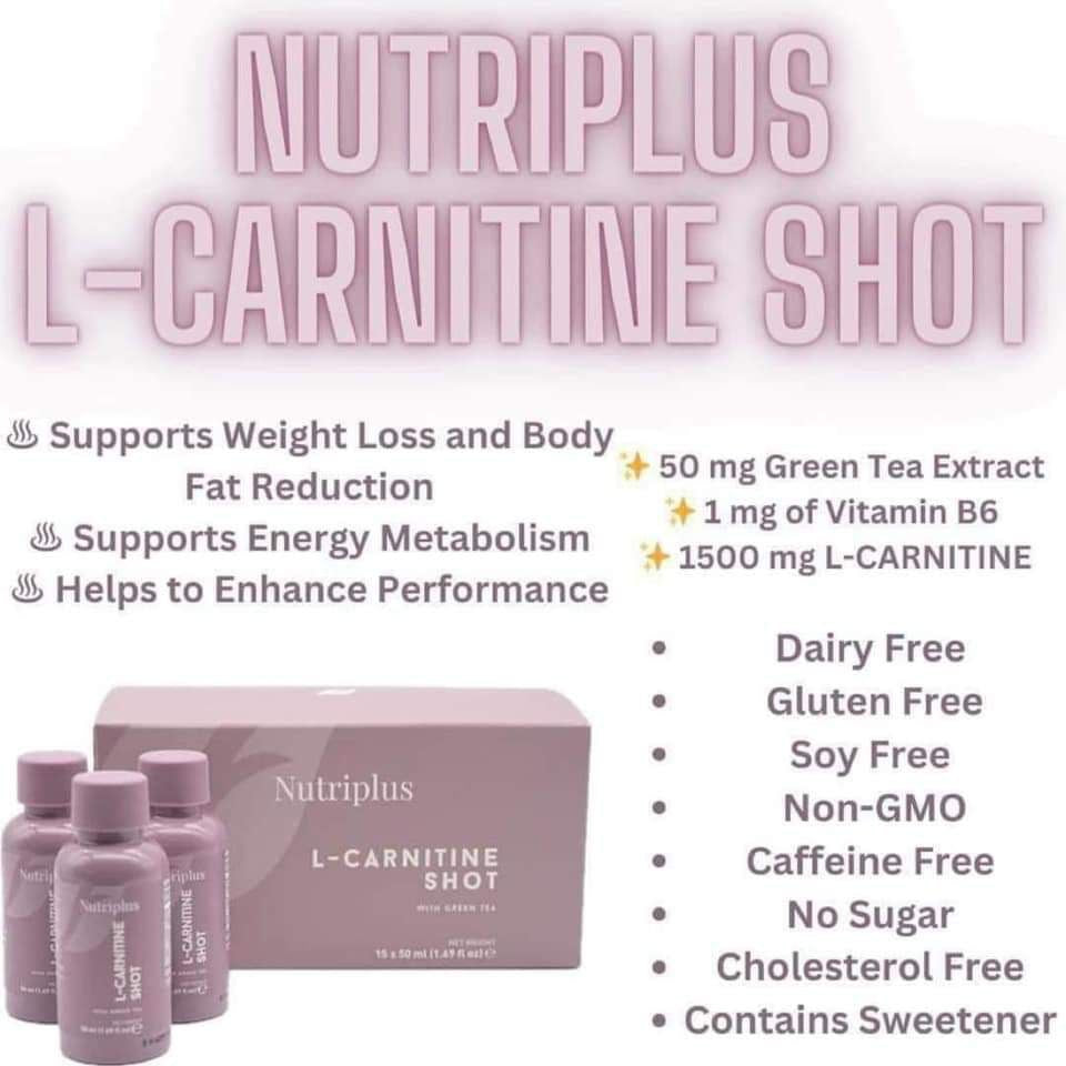 Nutriplus L-Carnitine Shots – Beauty Box Boutique