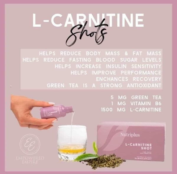 Nutriplus L-Carnitine Shots Beauty Box Boutique Nutriplus L-Carnitine Shots Beauty Box Boutique