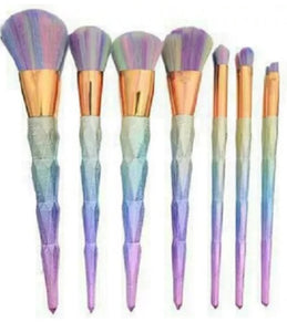 Unicorn 7pcs Mulitcolour Make Up Brushes