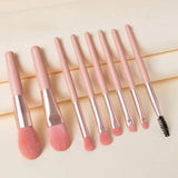 Professional 8 Piece Make-Up Brushes and pouch (colour options)